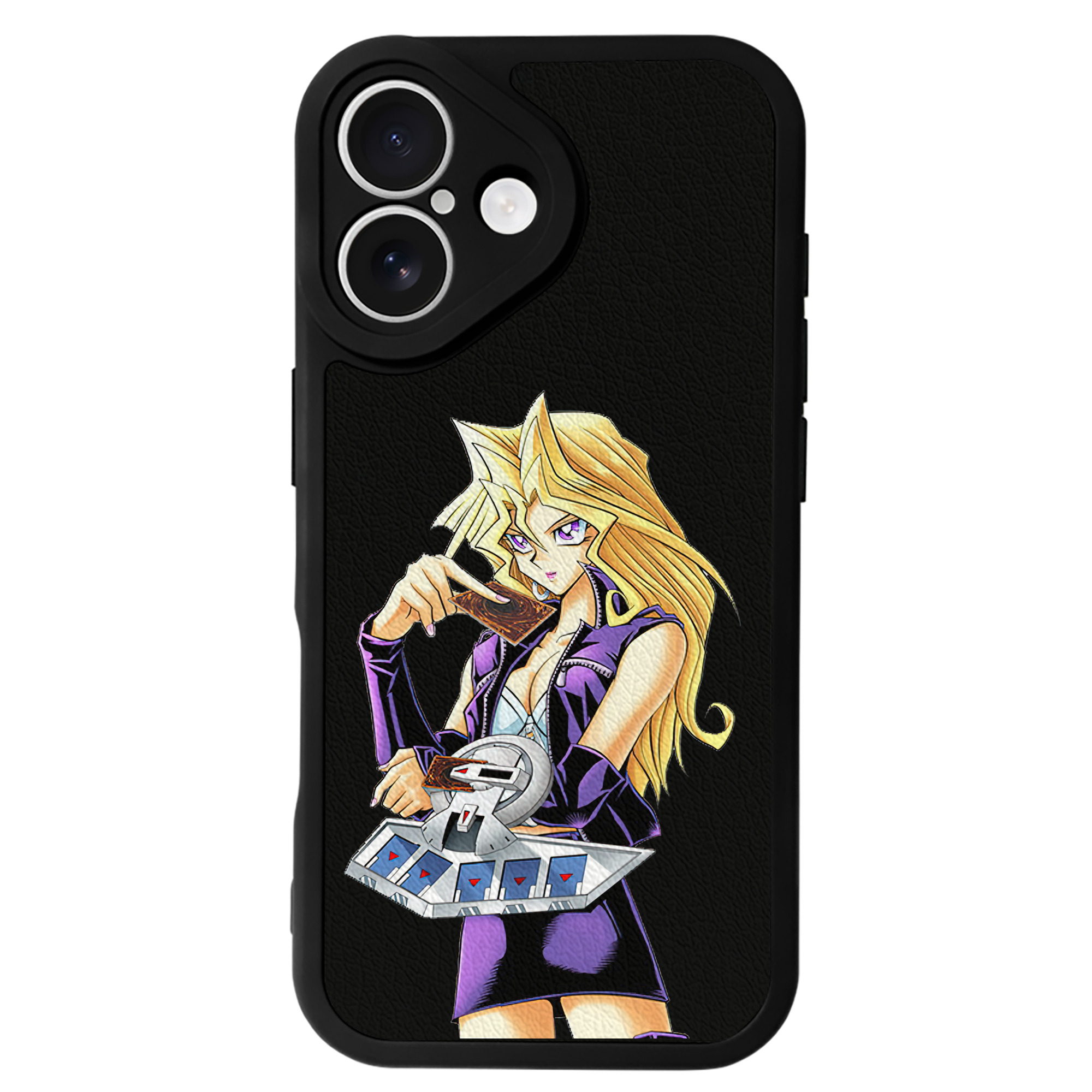 遊☆戯☆王 Yu-Gi-Oh! 【iPhone 16シリーズ対応】シリコンスマホケース（レザー調） 材質：シリコン